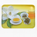 Поднос пластик 34*24 см Зеленый чай GC910 VETTA