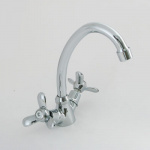 CRYSTAL mix Смеситель Smart 855 для кухни, керам. кран-буксы 1/2", хром