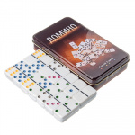 Домино в жестяном боксе 16х9,5 см, 5010F (пластик, металл)