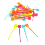 Пики декоративные 35шт, 90мм, "Цветочки", цветные