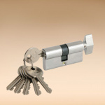 Сердцевина замка (латунь) AL 60мм 30*30 6кл кл-зав хром