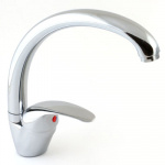 Смеситель Klabb 05 270 для кухни с бок. ручкой, литой излив, керам. картридж, 40 мм, хром