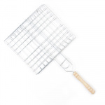 Барбекю решетка для мяса деш. кругл. ручка, 21x(19+20), XT-BB-06