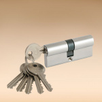 Сердцевина замка (латунь) AL 70мм 35*35 6кл кл-кл хром