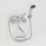 Смеситель для ванны 701-881, кор. поворотный нос, керам. кран-буксы 1/2", хром RAIN