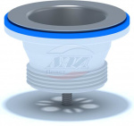 Выпуск Ани M100 40мм 1 1/2" с нержавеющей сеткой