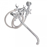 Смеситель Quartz 9893 (НВ31) для ванны дл. излив, керам. кран-буксы 3/8", хром