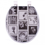 Сиденье для унитаза ПВХ, 40x36см, "Дорожные знаки"