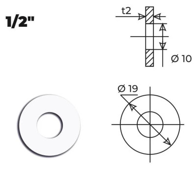 Прокладка 1/2