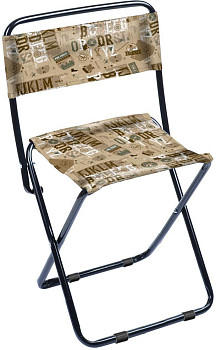 Стул походный ПС1 со спинкой микс