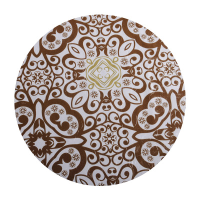 Скатерть на стол виниловая, клеенка с ажурной каймой, 120x152см, VETTA