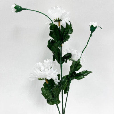 Цветы искусственные Ветка Ромашки дачницы 60см