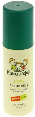 Спрей Антиклещ Комарофф 125мл 0805