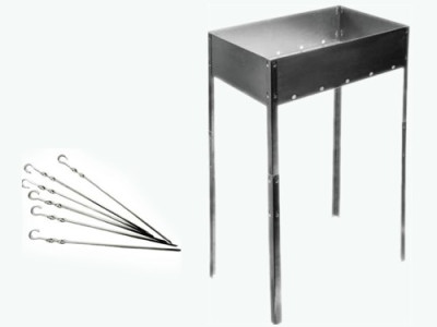 Мангал Жираф 500*300*850 6шампуров в сумке