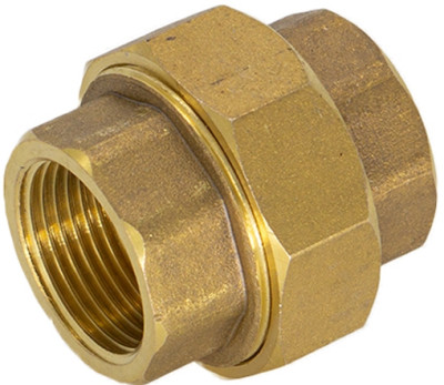 Американка соединитель прямой разъемный латунь 1/2