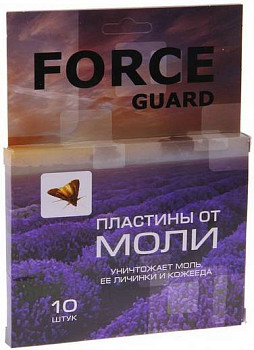 Антимоль FORCE пластины от моли 10шт