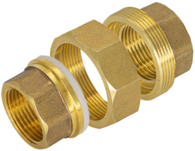 Американка соединитель прямой разъемный латунь 1/2