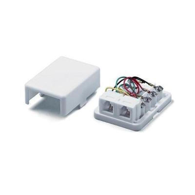 Розетка телефонная 2 порта RJ11 мама Розетка телефонная 2 порта RJ11 мама