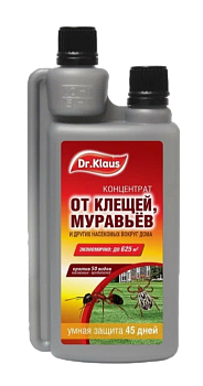 Концентрат Dr. Klaus от клещей, муравьев и др. насекомых 250мл