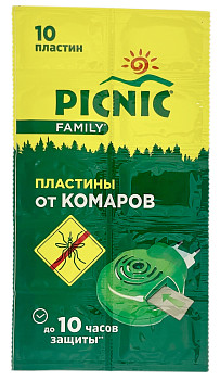 PICNIC FAMILY пластины от комаров