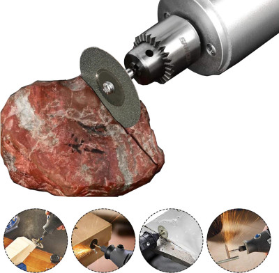 Набор быстрорежущих алмазных дисков 5шт + вал 1шт