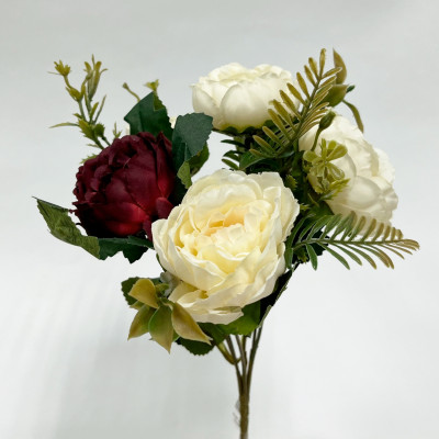 Цветы искусственные Букет Камелии 6 цветов