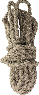 Канат льнопеньковый D=12мм 10м крученый Россия