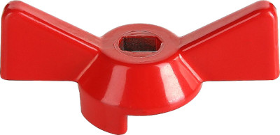 Ручка для шарового крана бабочка красная VT.220.R.04