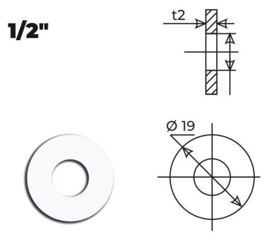 Прокладка 1/2