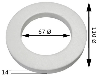 Прокладка для бочка к унитазу УКЛАД Алседа