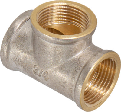 Тройник латунь в/в/в 3/4