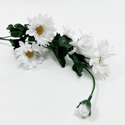 Цветы искусственные Ветка Ромашки дачницы 60см