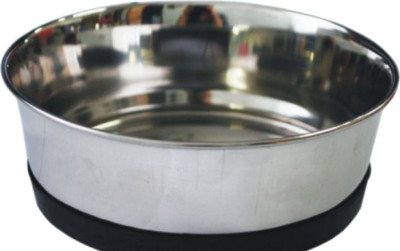 Миска для животных металлич, резина 300мл