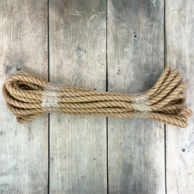 Канат джутовый, крученый 14мм 12м Канат джутовый, крученый 14мм 12м