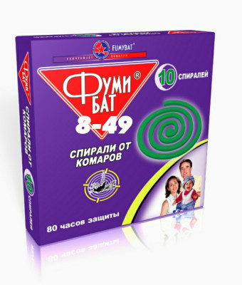 Спирали от комаров Фумибат 10шт