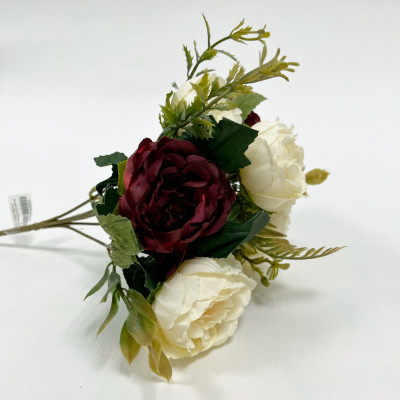 Цветы искусственные Букет Камелии 6 цветов