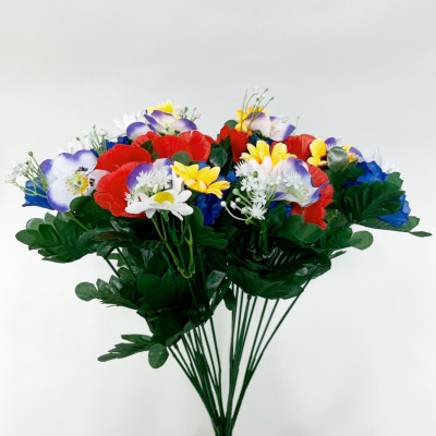 Цветы искусственные Букет Лето 30см