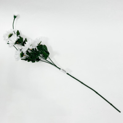 Цветы искусственные Ветка Ромашки дачницы 60см