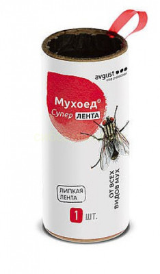 Лента от мух липкая Мухоед