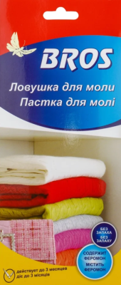 Ловушка от моли с феромоном BROS 1шт
